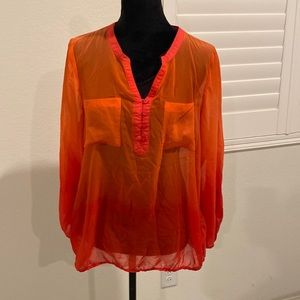 Liz Claiborne orange blouse